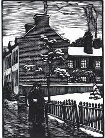 J. J. Lankes SIGNED Wood Engraving [Georgetown]