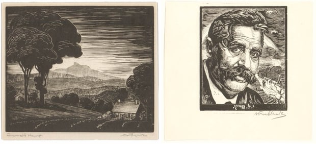 Artist SIGNED (2) Prints [Isaac Friedlander]