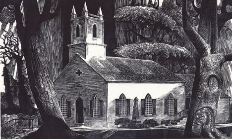 Lynd Ward Wood Engraving SIGNED [Church]