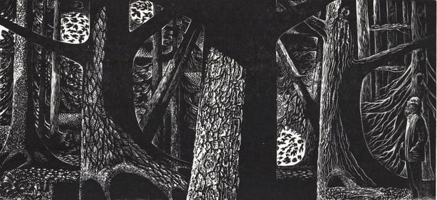 Lynd Ward Wood Engraving SIGNED [Evening Walk]