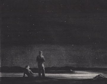 Hill Sharp Lithograph SIGNED [November Sky]