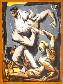 Benton Spruance Hand Signed Lithograph