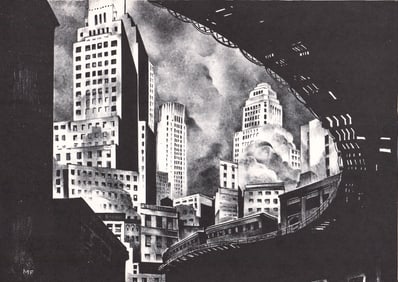 Mark Freeman SIGNED Lithograph 1934 Edition of 50
