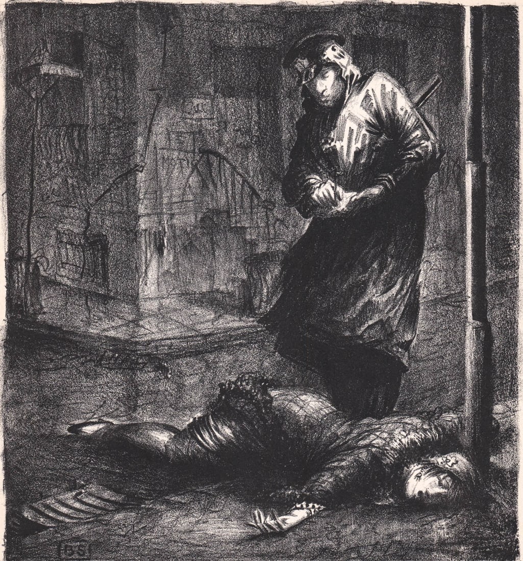 Benton Spruance Lithograph SIGNED [Stool Pigeon] (1 of 5)