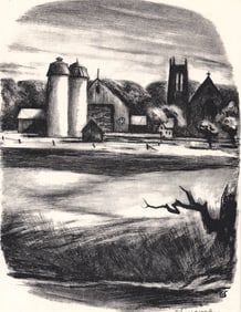 Benton Spruance SIGNED Print [Newton Towers]