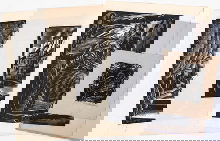 Woodcut (4) Prints [Howard Cook, Dorothy McEntee]