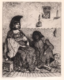 Juive D'Alger by Eugene Delacroix Etching