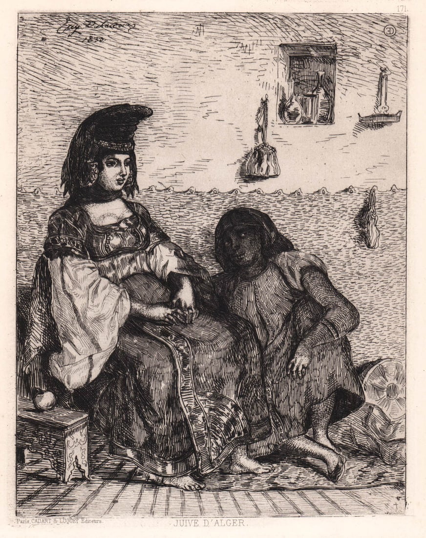 Juive D'Alger by Eugene Delacroix Etching (1 of 5)