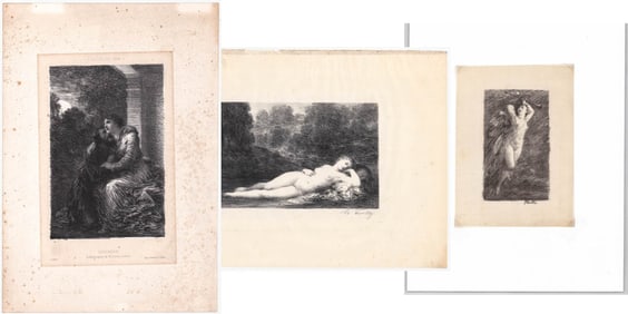 Henri Fantin-Latour (3) Lithos [Nudes]