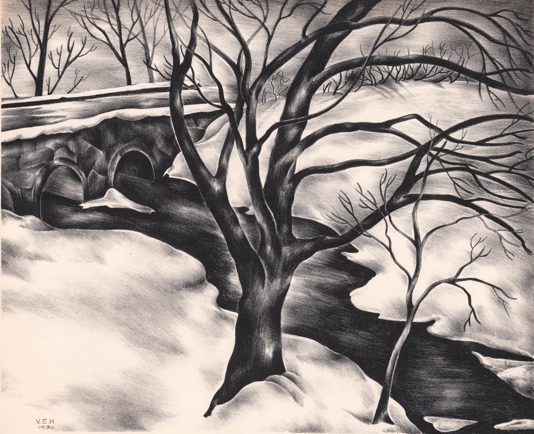 Victoria Ebbels Hutson SIGNED Lithograph 1930 (1 of 5)