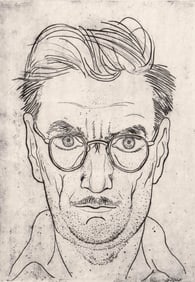 Armin Landeck SIGNED Etching [Self Portrait]