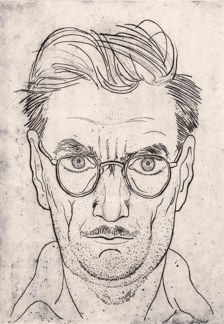 Armin Landeck SIGNED Etching [Self Portrait] (1 of 5)