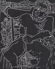 David Driskell SIGNED Linocut [Odysseus]