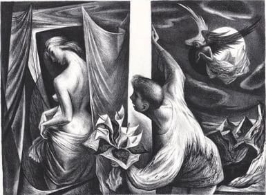 Benton Spruance SIGNED Lithograph [Dream of Love]
