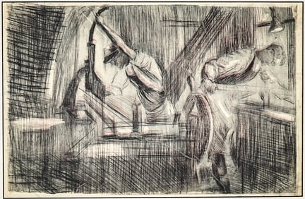 An Antique Large Etching
