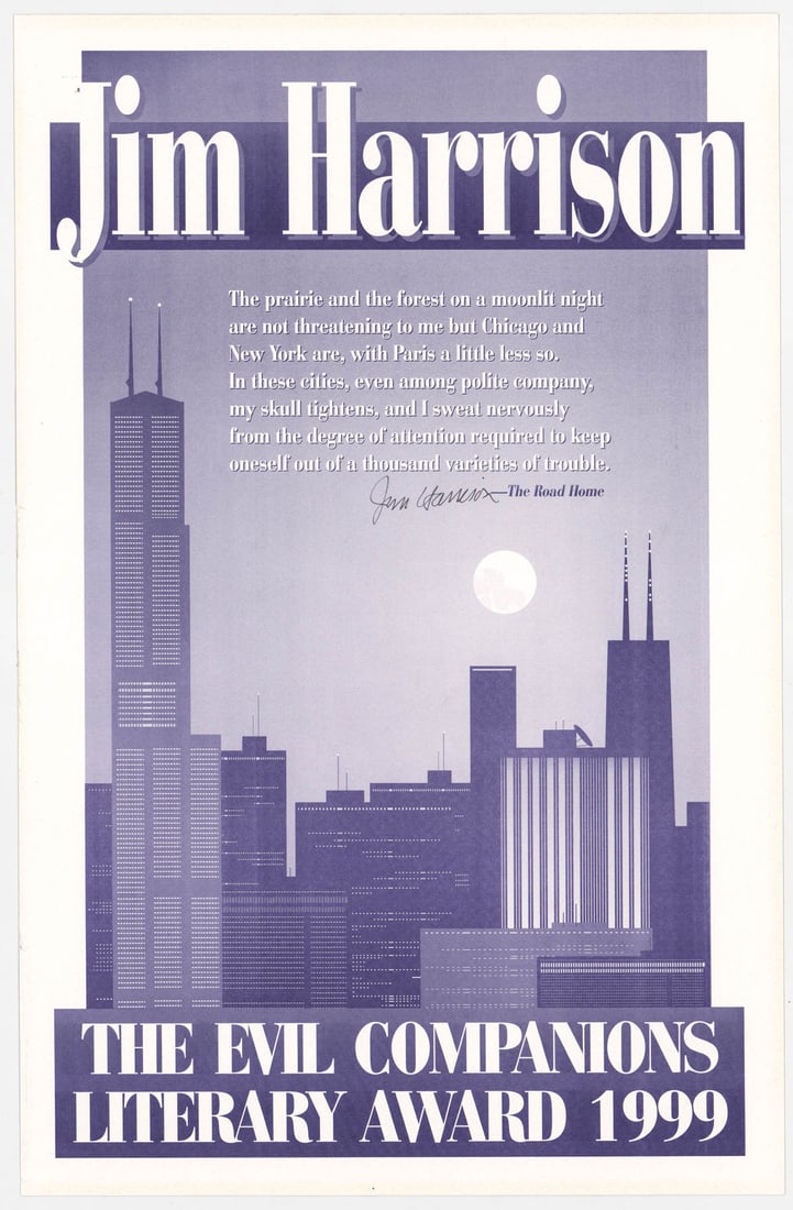 Jim Harrison SIGNED (2) Broadsides [Kobun] (1 of 6)