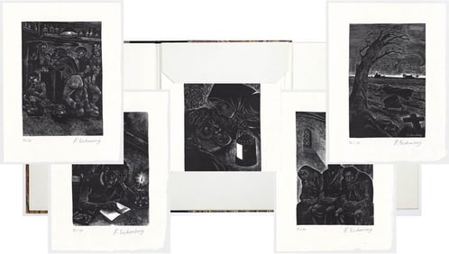 Fritz Eichenberg (5) Engravings S/N [Bernanos]
