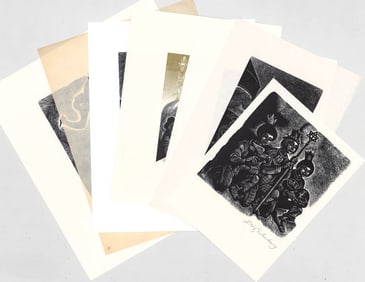 Fritz Eichenberg SIGNED (7) Wood Engravings