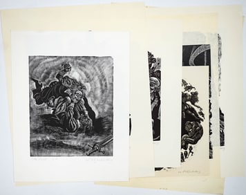Fritz Eichenberg (7) SIGNED Wood Engravings