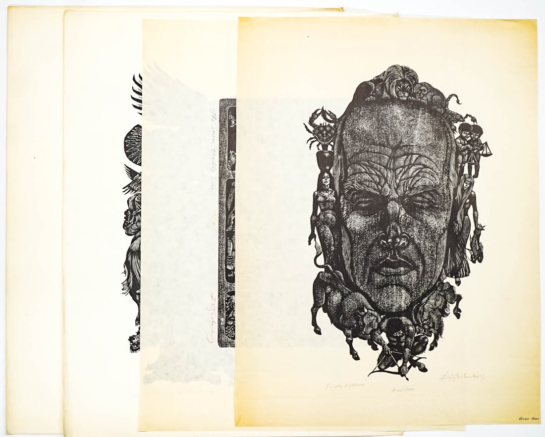 Fritz Eichenberg (4) Wood Engravings SIGNED (1 of 6)