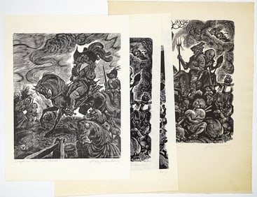 Fritz Eichenberg (4) Simplicissimus SIGNED