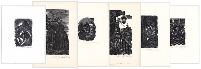 Fritz Eichenberg (30) SMALL SIGNED Engravings