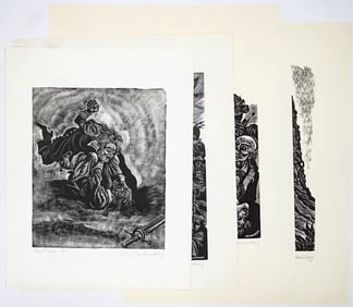 Fritz Eichenberg (7) SIGNED Wood Engravings