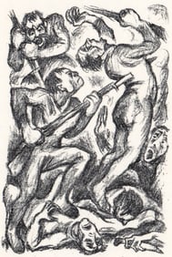 Fritz Eichenberg SIGNED Small Wood Engraving