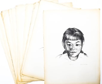 Mina Pulsifer (25 of Same) Signed Lithographs