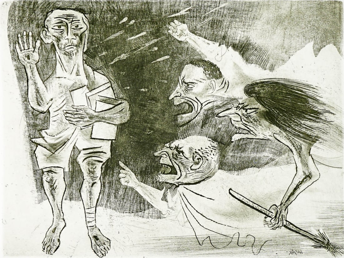 William Gropper Signed & Numbered Etching (1 of 4)