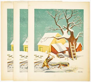 William Gropper (3 of Same) Color Litho