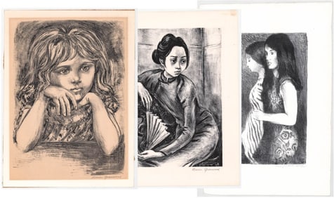 Marion Greenwood (2) Raphael Soyer Lithographs