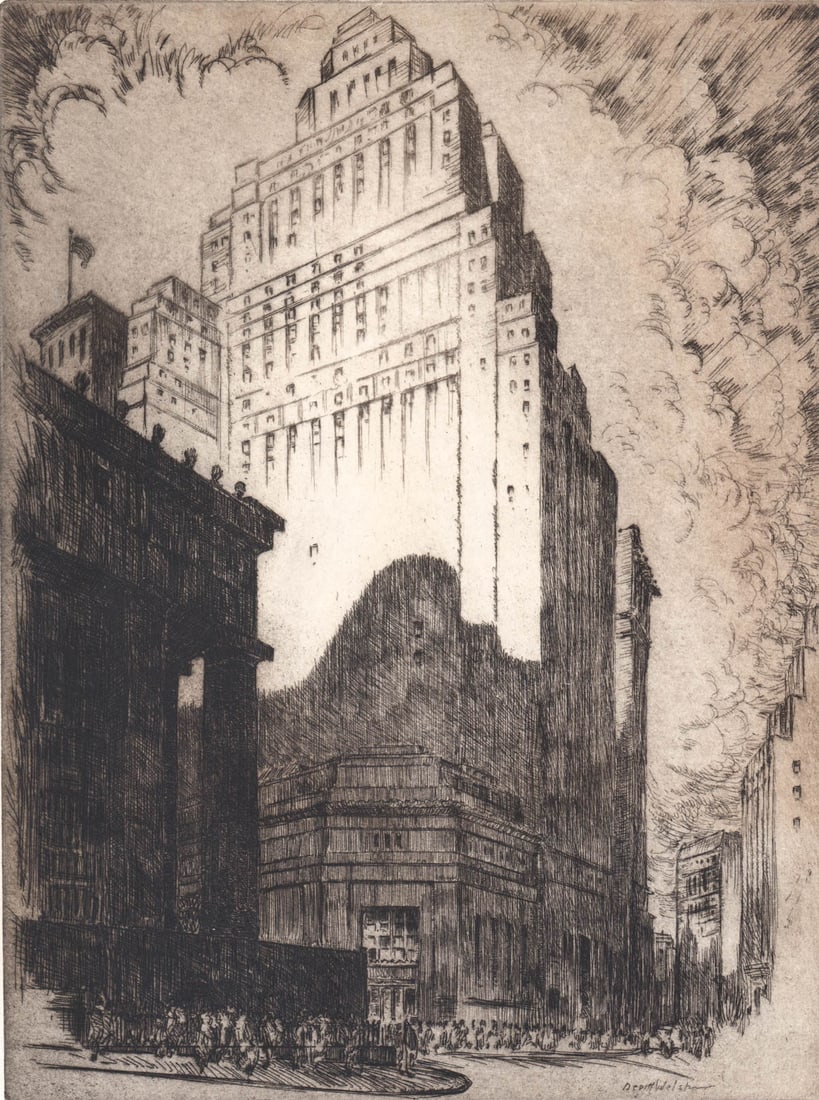 Horace Devitt Welsh Etching [Equitable Building] (1 of 5)