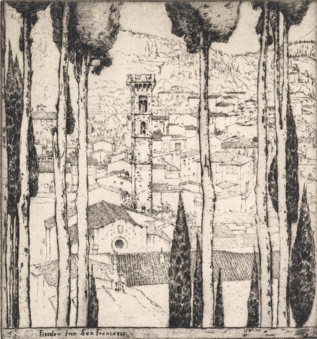 Ernest Roth Hand Signed Etching [Florence] (1 of 5)