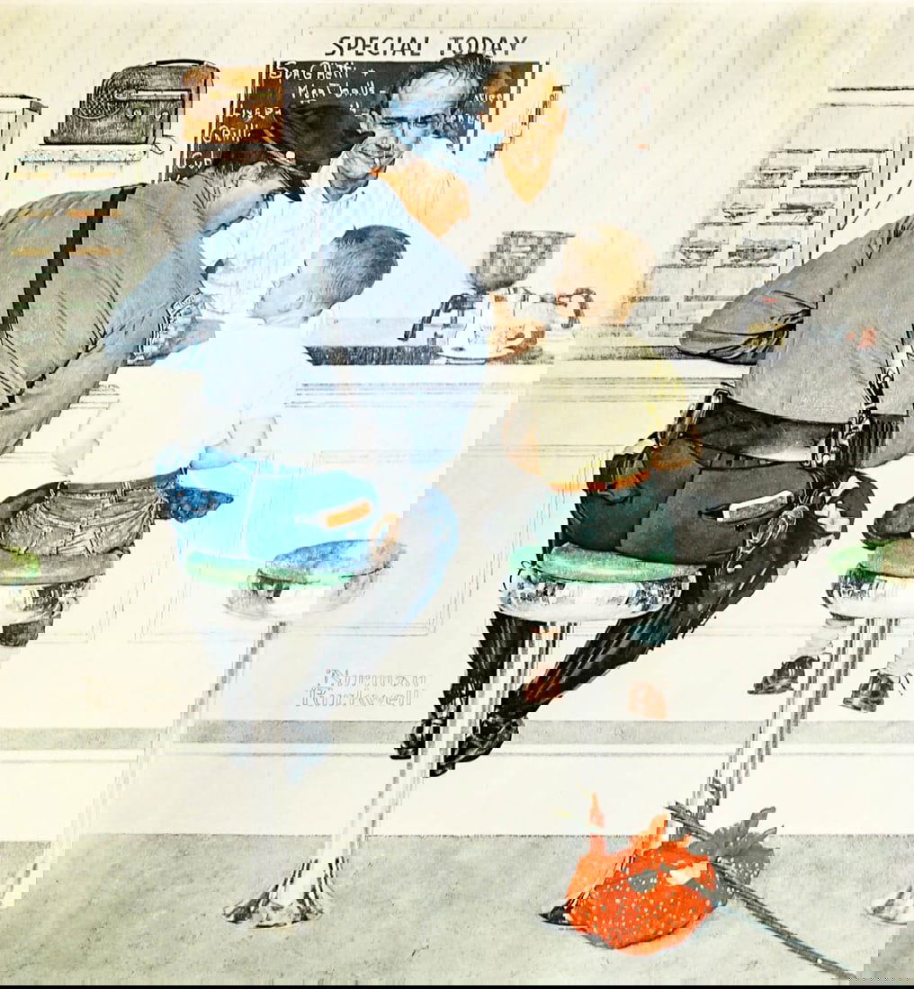 Norman Rockwell Original Hand Signed A/P Collotype (1 of 6)