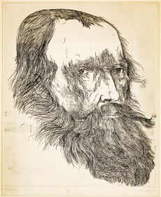 Leonard Baskin Signed Original Etching