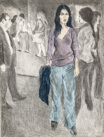 Raphael Soyer Original Signed & Numbered Litho