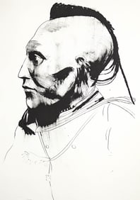 Leonard Baskin Original Signed Litho [White Horse]
