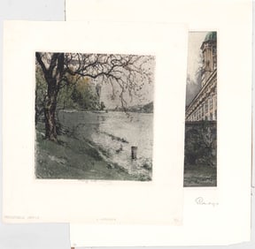 Antique (2) Etchings and Aquatints [L. Kasimir]
