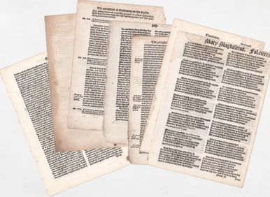 [Incunabula Leaves] 1505-1561