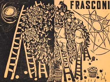 Antonio Frasconi Woodcut [1953 Catalog Cover]
