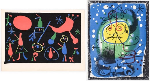 Joan Miro (2) Lithographs