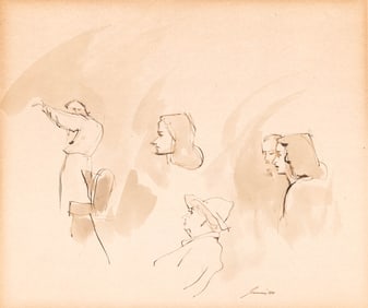 Illegibly Signed Drawing [The Conductor, 1940]