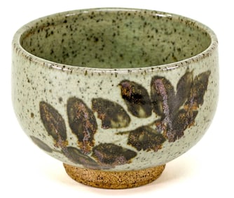 Peter Voulkos SIGNED Pottery Footed Bowl