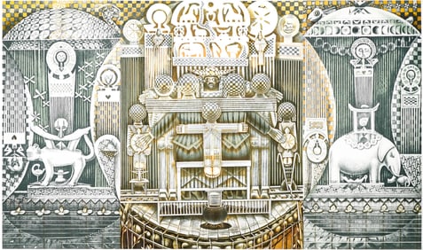 John Biggers S/N Triptych ed. 62/100