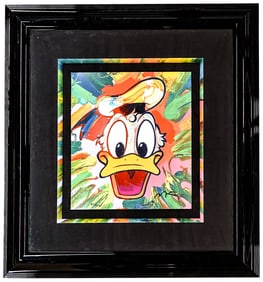 Peter Max Donald Duck Signed & Numbered Serigraph
