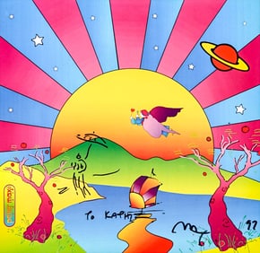 Peter Max Hand Signed Poster [Universal Harmony]