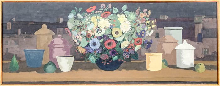 Marcello Boccacci Large Original Oil on Board