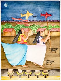 Fernando Olivera Original Watercolor '88