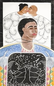 Enrique Flores Gonzalez SIGNED PA Aquatint